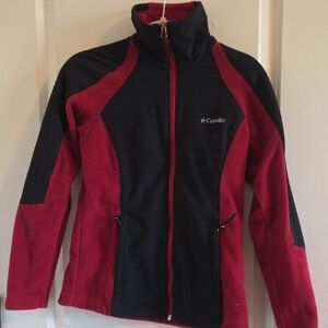 Columbia Women's Black and Red Ski Jacket